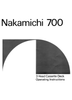 Nakamichi 700-Owners-Manual